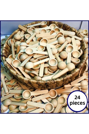 Karçiçeği Home 24 Pieces Mini Bamboo Spice Set