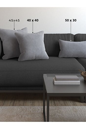 Demor Home Pernă Soft Series Gri argintiu, husă de pernă