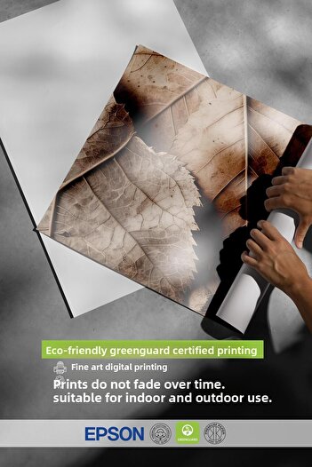 Postifull Brown Leaves Poster, Frameless Wall Poster, Vertical Wall Painting Comfort Series No: 108352