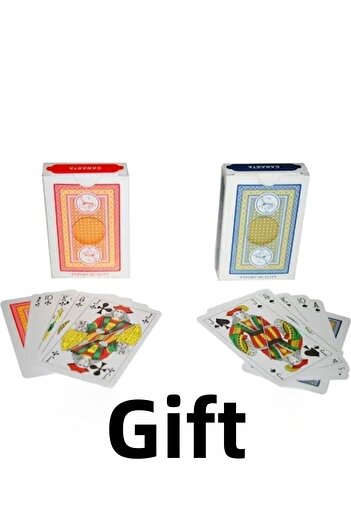 ErginGroup Large Size Stoned Plastic Okey Set 43 cm Playing Cards