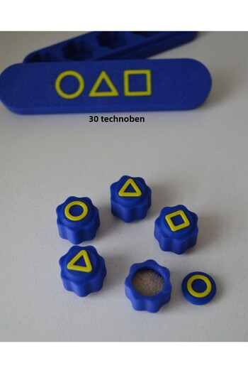TEKNO Yellow Navy Blue Gonggi Game - Squi̇d Game Beştaş - 5 Stones Game