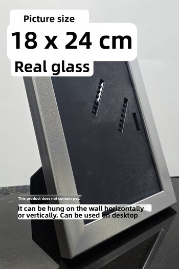 CreaWitch 20mm Various Photo Picture Frame - Real Glass with 18X24Cm Legs and Hanging Detail