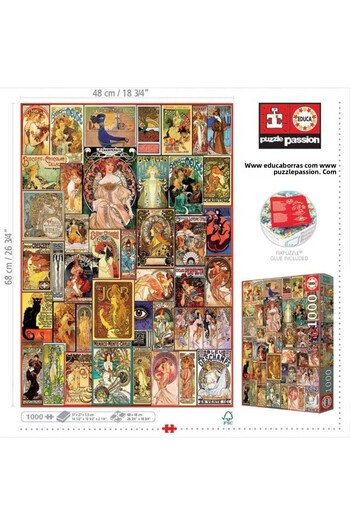 EDUCA 1000 Collage Art Nouveau Fsc(R