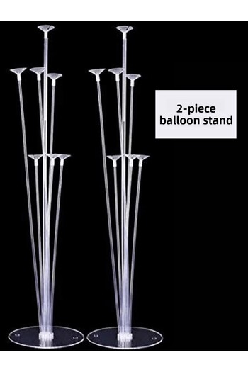 Bunloon Balloon Stand Set of 2 |   Transparent Plastic |   Decorative Balloon Organizer