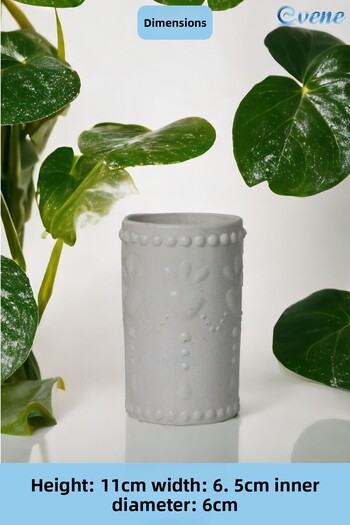 Evene Countertop Cutlery Decorative Upright Cutlery Holder Cylinder Cutlery White Color Model 10