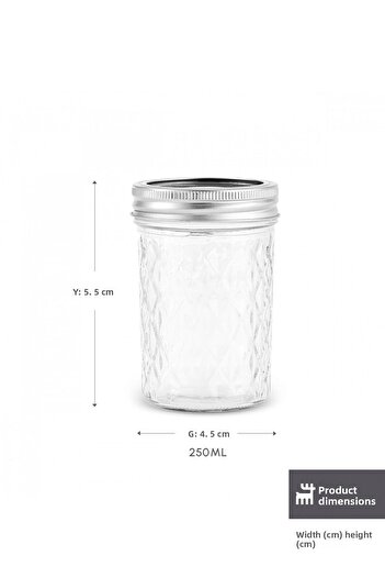 Karaca X Refika Neckless Diamond Pattern Jar 250 ml