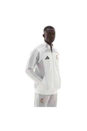 adidas JN3069-E Real Madrid Ubp Dktt Ανδρικό μπουφάν Λευκό