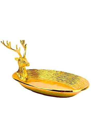 Bin Shihoun Oval Tray with Handles Inspired by Deer Horns 20CM