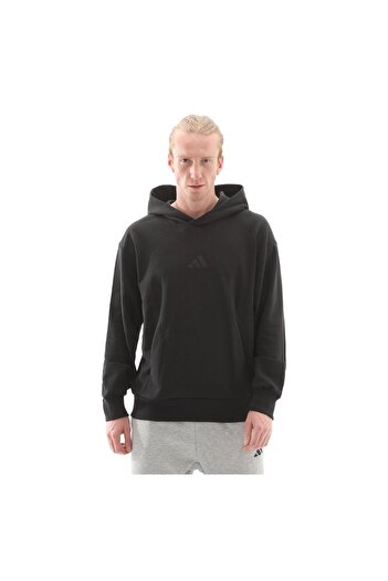 adidas adidas JJ3640-E Ανδρικό μαύρο φούτερ - M A Szn L Hd