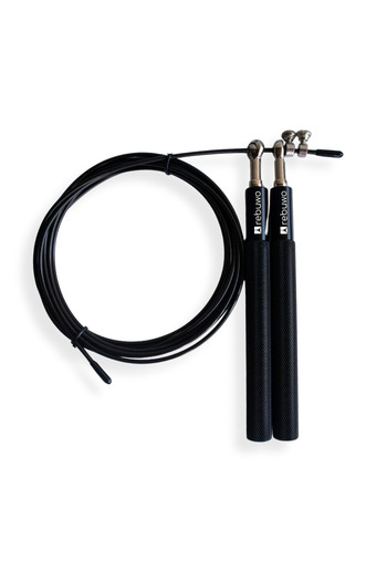 Rebuwo Black 3 Meters Adjustable Speed Jump Rope