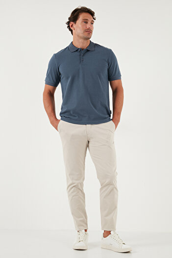 Buratti Cotton Regular Fit Buttoned Polo Neck t Shirt Men's Polo Collar t Shirt 5902127