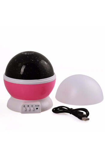 Blasko Star Master Night Light with Rotating Star and Moon Projector, 4 Colors, Children's Bedroom