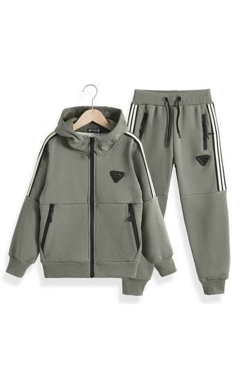 SETTY KOOP Kids Fleece Lined Tracksuit Set Boys 2 Piece Hoodie Zipper Jacket and Pants Outfit Sportswear