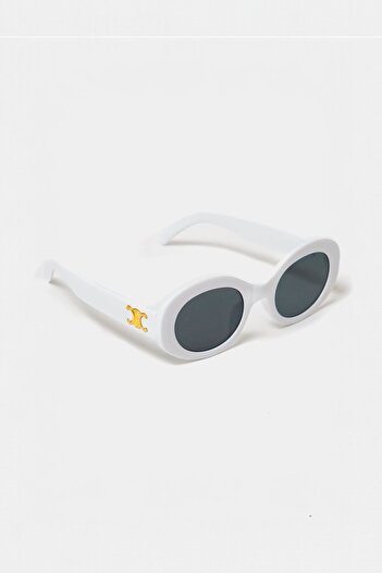 REN EYEWEAR Lunas White Sunglasses Oval 2024 New Season Popular Uv400 / Ren Eyewear