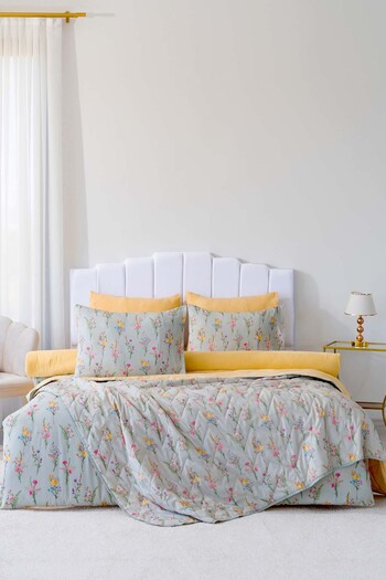 Riva Bougainvillea Double Duvet Cover Pique Set - 7 Piece Dowry Set