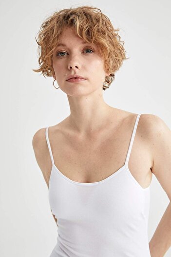 DeFacto Fall In Love Regular Fit Göğüs Kaplı Pamuklu Atlet N6090AZ20AU