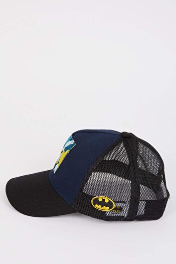 DeFacto Erkek Çocuk Batman Pamuklu Beyzbol Basketbol Şapkası X0306A624SM