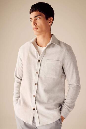 DeFacto Regular Fit Lumberjack Pocket Detailed Basic Plain Long Sleeve Shirt A5515Ax24Sp