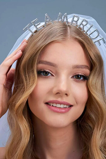 New Obsessions Team Bride Stoned Bachelorette Party Bride Crown Νυφικό στέμμα