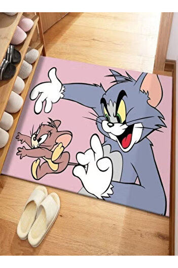 Raffine Tom and Jerry Theme Baby Play Mat – Absorbent Door Mat Rug, Easy to Clean, 100x200cm