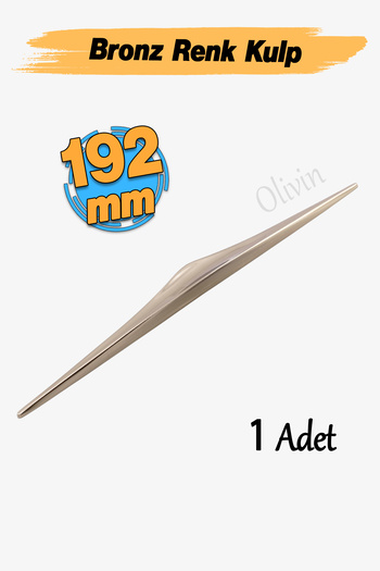 Badem10 Olivine Bronze Color Metal Handle 192 mm 19.2 cm Furniture Drawer Kitchen Cabinet Cupboard Handles Handle Handle