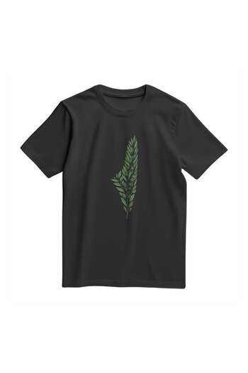 Zaytoon Palestine Map with Olive Branch with Short Sleeve Digital Printed Unisex Palestine T-Shirt S - 2XL T300026