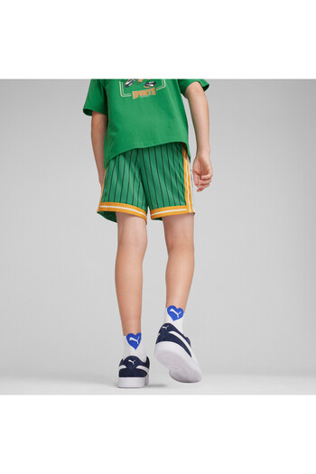 Puma Youth Boys For the Fanbase Basketball Shorts - Green