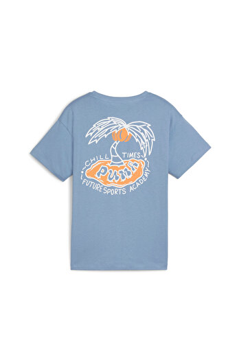 Puma Youth Boys Essentials+ MID 90s Graphic Tee - Blue