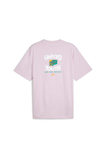 Puma Mens DOWNTOWN Graphic Tee - Purple
