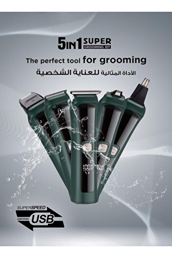 Afra 11-in-1 Rechargeable Grooming Set | Hair/Beard/Nose/Ear/Body Trimmer