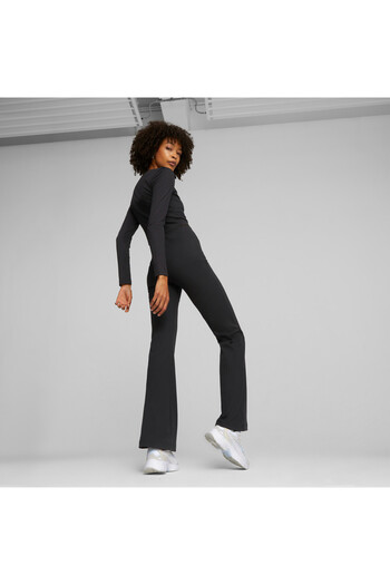 Puma Womens Classics Flared Leggings - Black