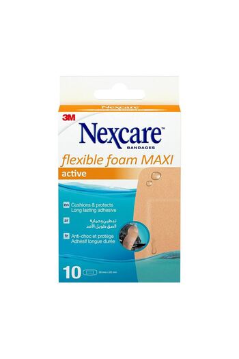 3M Nexcare 510-10 KEN 10 Pieces Active Bandage Maxi Flexible