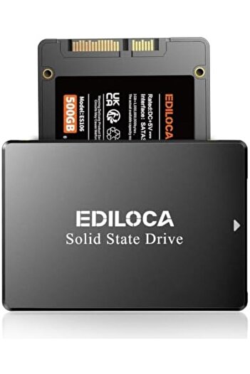 Generic محرك أقراص صلبة داخلي Ediloca ES106 SSD SATA III 2.5 بوصة 3D TLC NAND Flash، بسرعة قراءة تصل إلى 540 ميجابايت/ثانية