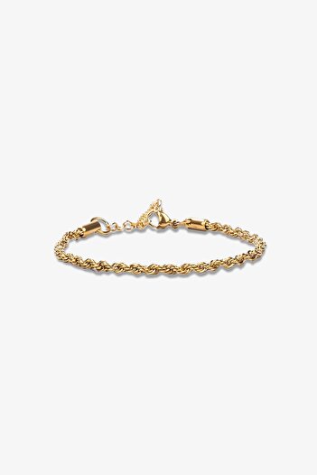 Getto Deri Twisted Steel Bracelet