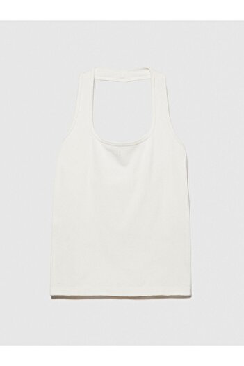 Sisley Women's Blouse Viscose Blend Slip over Neck Seamless Zero Sleeve Top 324P1Znjmh00B-Sis074