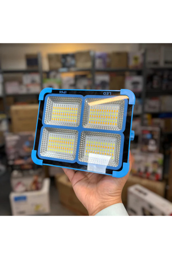 Generic UXI BL-911 Solar Flood Light | Portable LED Emergency Light with Panel & USB Charging