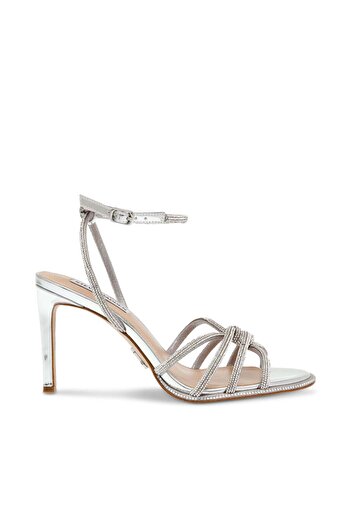 Steve Madden Womens Kailyn-R Silver Heels