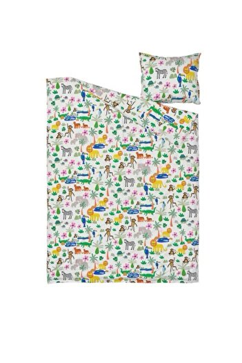 IKEA Natthager Children's Bedding Set Multicolor, 150X200/50X60Cm
