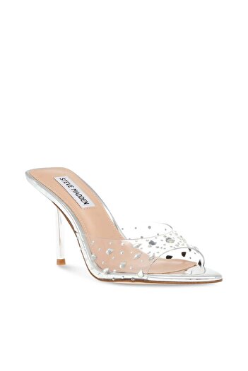 Steve Madden Womens Foresee-S Silver Heels