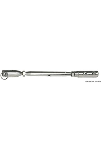 OSCULATI Șurub de fixare cu terminal hexagonal pentru întinzătoare, diametru cablu 5/6 mm (nefolosit) și 6 mm (acoperire plastic)