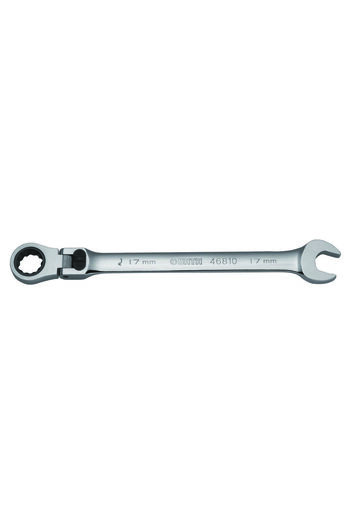 SATA articulated combination wrench with ratchet, 14mm