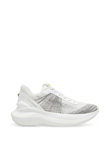 Steve Madden Womens Elevate 5 White/Silver Women'S Sneakers