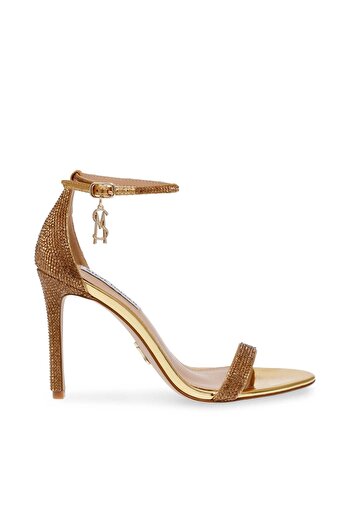 Steve Madden Womens Tecy-R Gold Heels