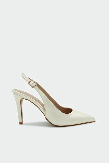 LAMİNTA Teepy Belt Detail Pointed Toe Women's Heeled Shoes