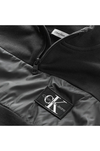 Calvin Klein BLACK ON BLACK MIX M Erkek Siyah Sweatshirt