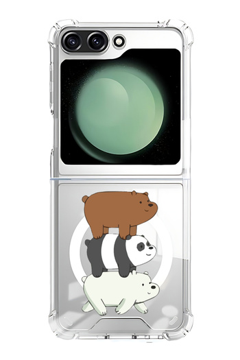 Theodor Case for Samsung Galaxy Z Flip 6 Compatible with MagSafe, Shockproof Phone Bumper Cover Three P&a