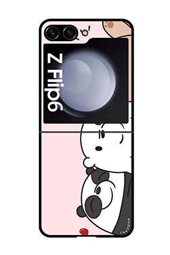 Theodor Protective Case Anti Scratch Shock Proof Bumper Cover For Samsung Galaxy Z Flip 6 Three Friends P&a