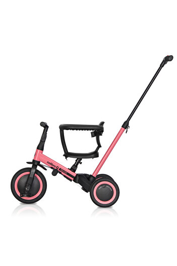 Colibro 5-in-1 tricycle with handlebar, convertible into a TREMIX UP bicycle up to 25 kg, Rose