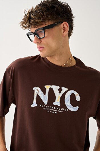 ALEXANDERGARDI Wide Fit Crew Neck Printed Unisex T-Shirt