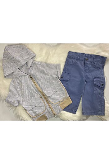 BİGÜMEX Boys' Summer Suit with Shorts